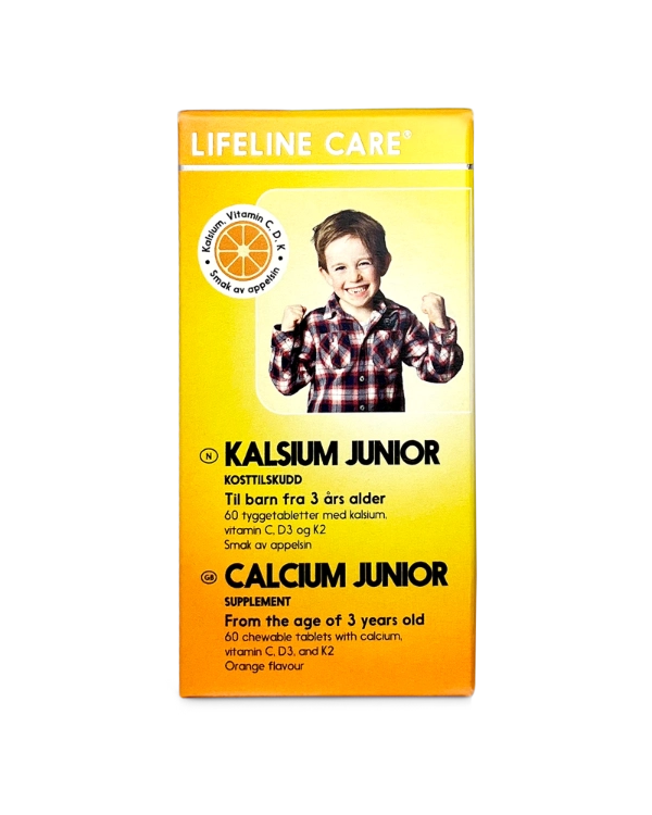 Lifeline Care sitt kalsiumkosttilskudd for junior