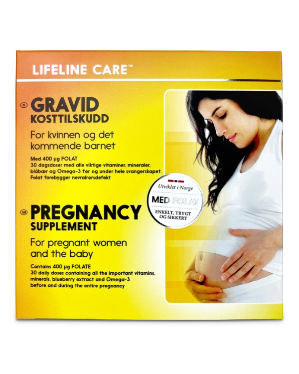 Lifeline Care sitt kosttilskudd for gravide